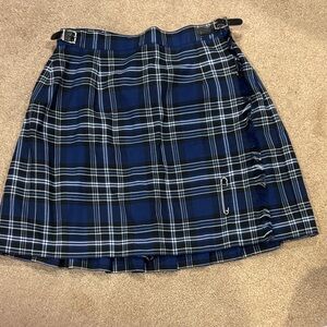 Blue Plaid school kilt